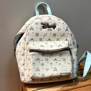 Loungefly Disney Cream and Light Blue Backpack